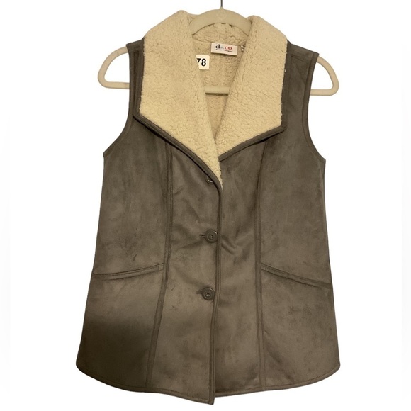d & Co QVC Sherpa‎ vest size XXS - Picture 1 of 4
